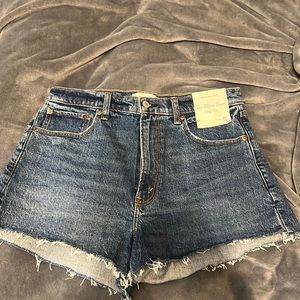 Abercrombie & Fitch The Mom Short High rise 30/10 NWT